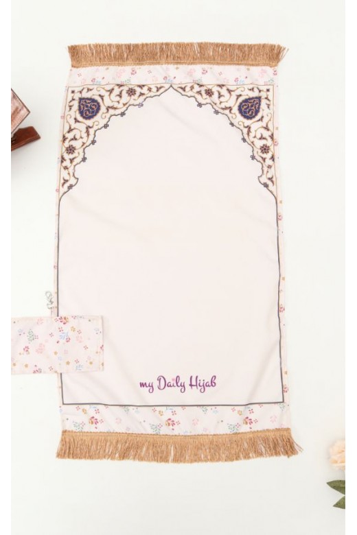 Sajadah Travel Azzura Rumbai Creme